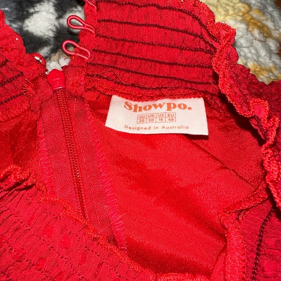 Red Showpo Dress - never worn Perfect For Game Day! - Picture 3 of 3